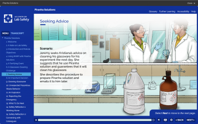 Screenshot: ACS Case Studies of Research Laboratory Safety