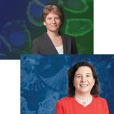 Headshots of outstanding ACS editors including: Maria-Jesus Blance, Associate Editor for ACS Medicinal Chemistry Letters, and Carolyn Bertozzi, Editor in Chief of ACS Central Science.